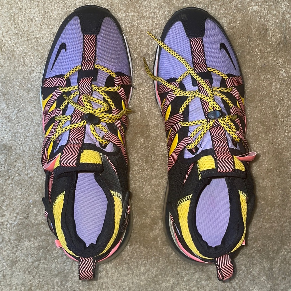 Purple/yellow/pink Nike mens sneakers size 10